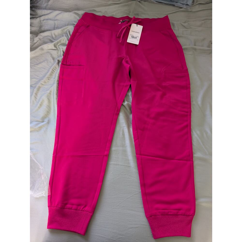 Mandala Women's 11 Pocket Joggers Raspberry   - Size M